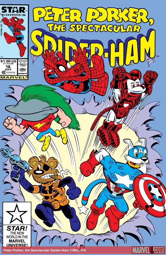 Cover of comic titled Peter Porker, the Spectacular Spider-Ham (1985) #16