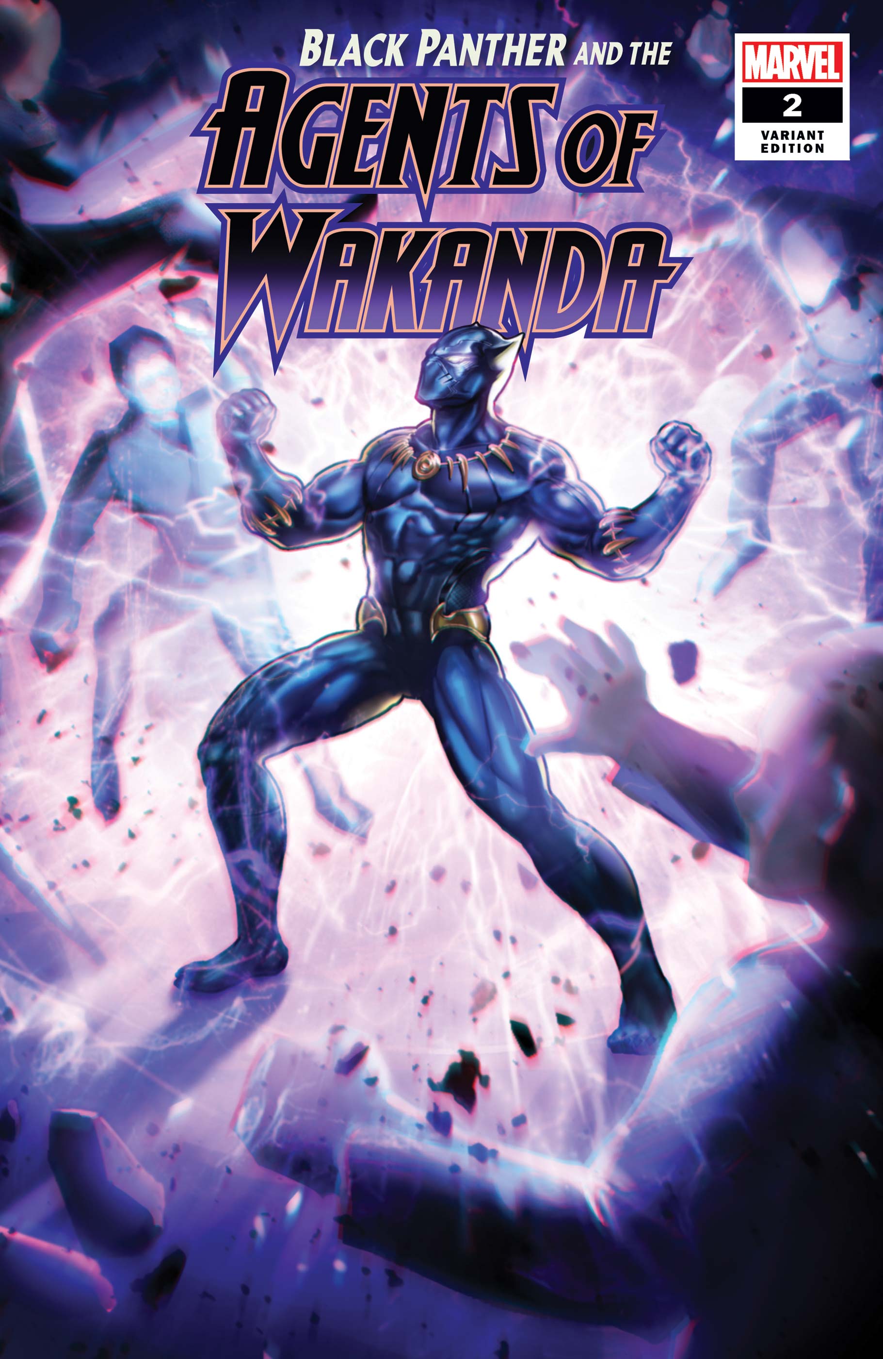 N1S-2 BLACK PANTHER AGENTS WAKANDA 2019-20 2020 UD Marvel Annual NUMBER 1 SPOT