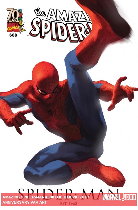 Amazing Spider-Man (1999) #608 (DJURDJEVIC 70TH ANNIVERSARY VARIANT)