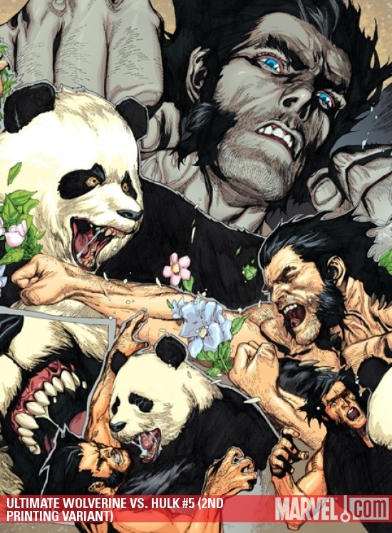 Ultimate Wolverine Vs. Hulk (2005) #5 (2ND PRINTING VARIANT)