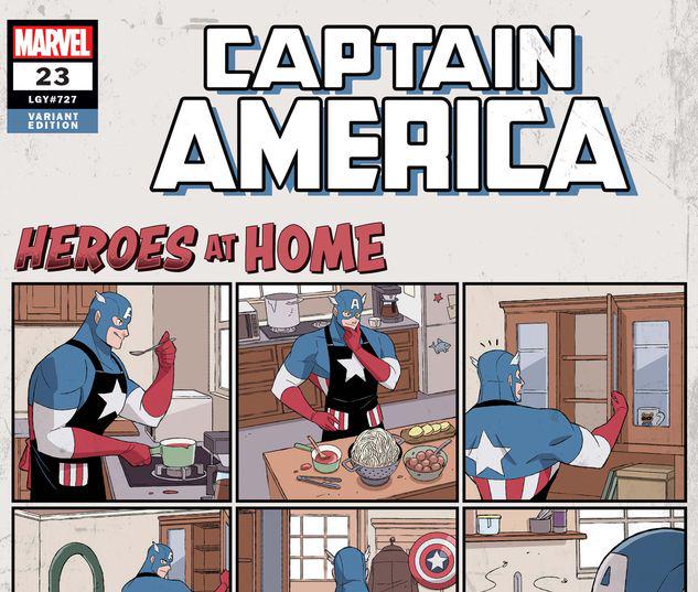 CAPTAIN AMERICA #23 HEROES AT HOME VARIANT FIRST PRINT MARVEL COMICS 