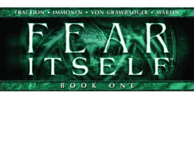 Fear Itself #1 Blank variant cover