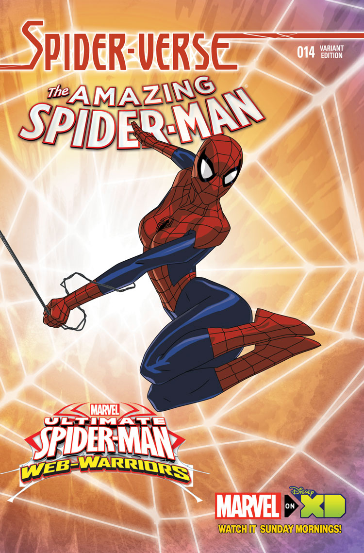 The Amazing Spider-Man (2014) #14 (Wamester Marvel Animation Spider-&#8203;Verse Variant)