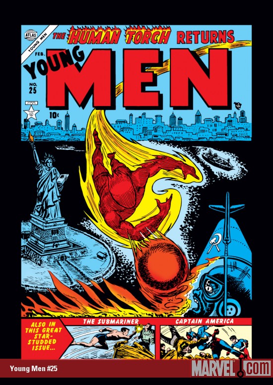 Young Men (1950) #25 comic book cover