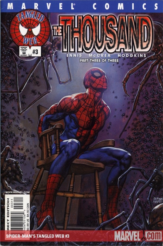 2001 File Photo Marvel Comic TANGLED WEB #2 THE THOUSAND #2 of 3 