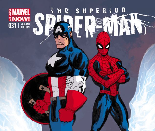 SUPERIOR SPIDER-MAN 31 SALE CAPTAIN AMERICA TEAM-UP VARIANT (ANMN, WITH DIGITAL CODE)