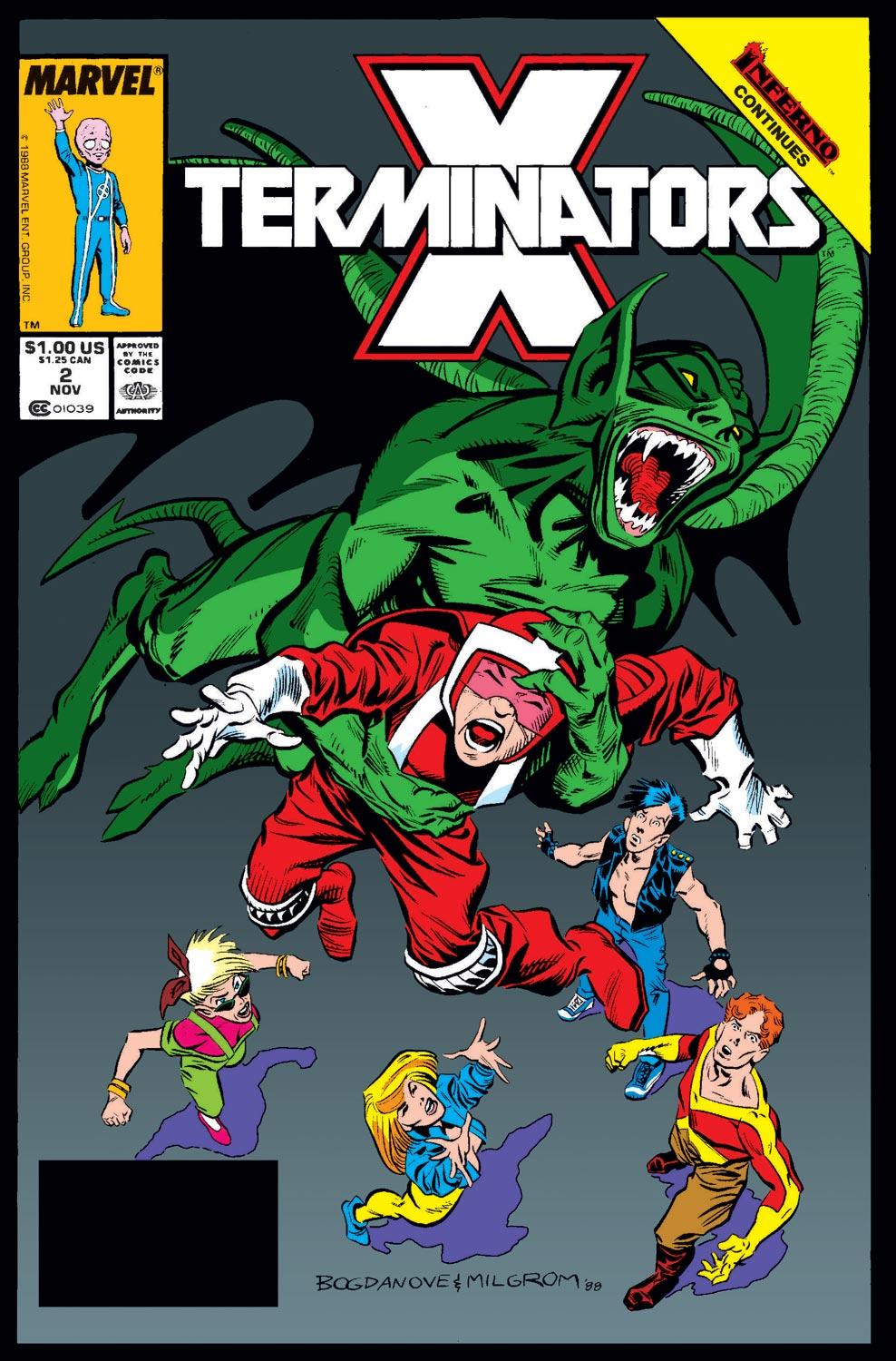 X-Terminators No.3 1988 Inferno Louise Simonson & Jon Bogdanove 