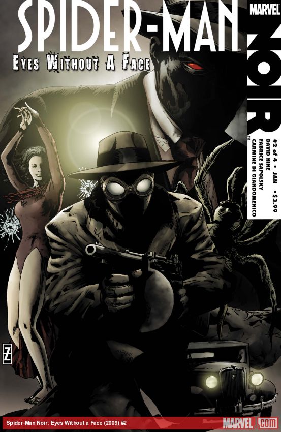 Spider-Man Noir: Eyes Without a Face (2009) #2 comic book cover