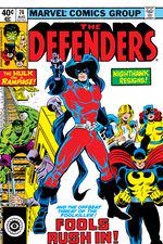 Defenders (1972) #74 cover