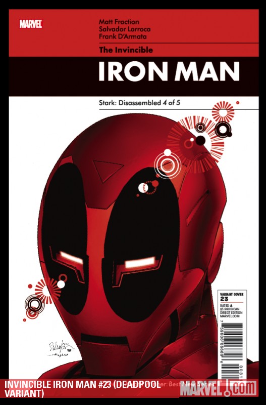 Invincible Iron Man (2008) #23 (DEADPOOL VARIANT)