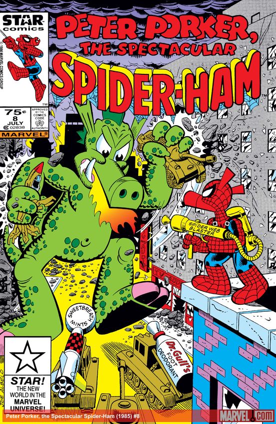 Cover of comic titled Peter Porker, the Spectacular Spider-Ham (1985) #8
