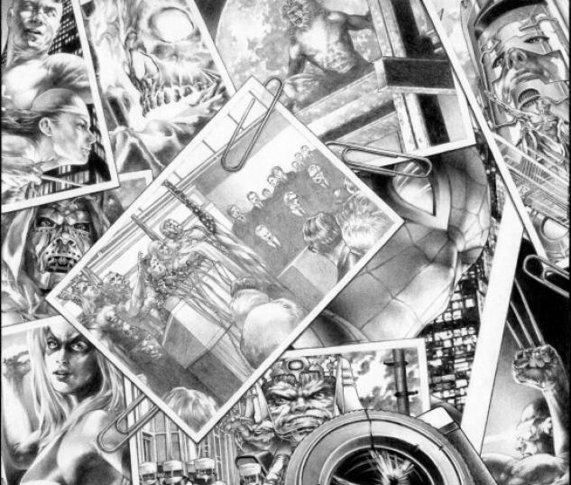 Dollzis: Marvel Comic Book Background Black And White