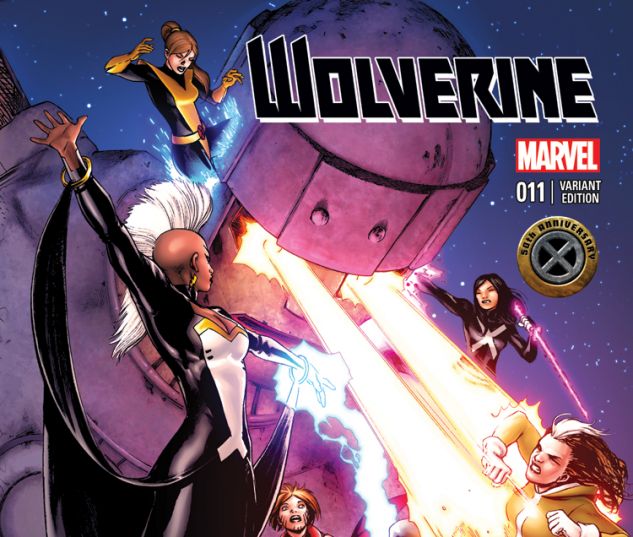 WOLVERINE 11 LOPEZ X-MEN 50TH ANNIVERSARY VARIANT (NOW, WITH DIGITAL CODE)