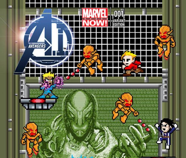 Avengers A.I. #1 8-Bit variant cover
