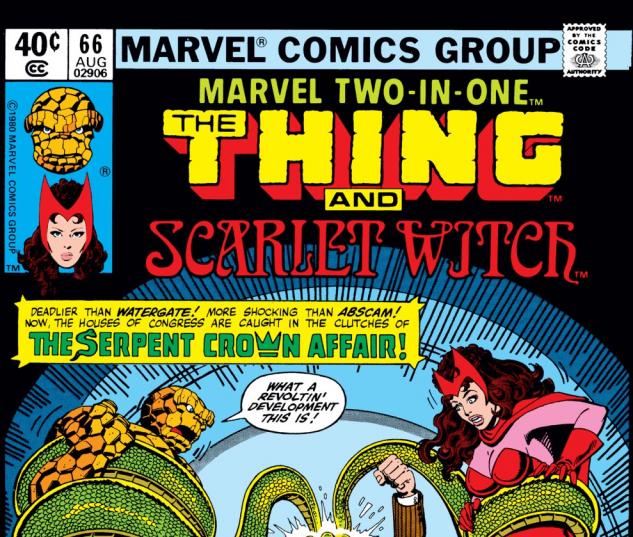 Marvel Two-in-One (1974) #66 Cover
