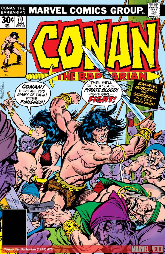 Conan the Barbarian (1970) #70 comic book cover