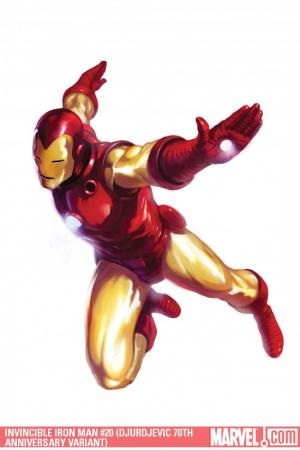 Invincible Iron Man (2008) #20 (DJURDJEVIC 70TH ANNIVERSARY VARIANT)