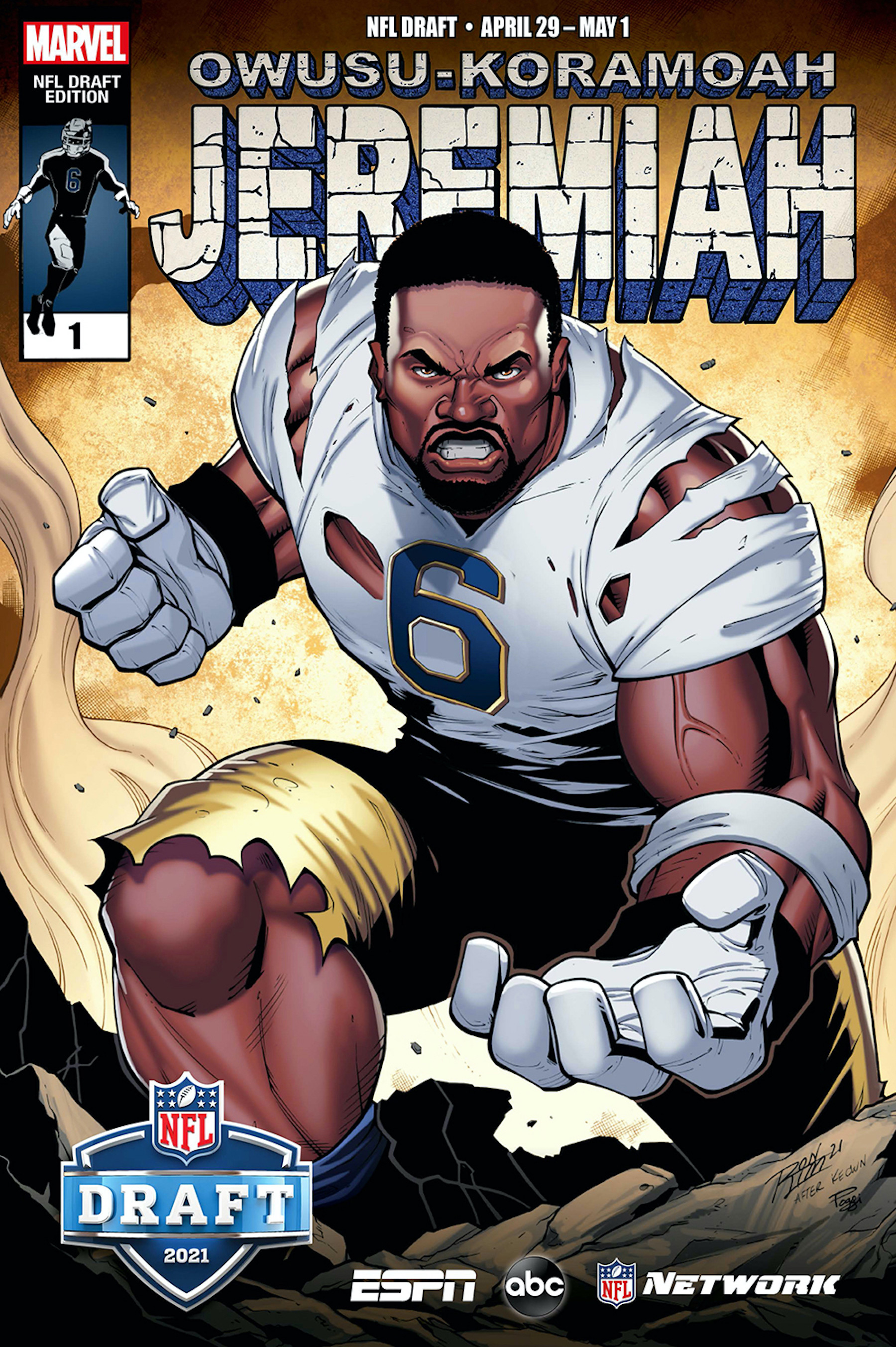 ESPN, Marvel team up to make comic book covers of NFL Draft prospects