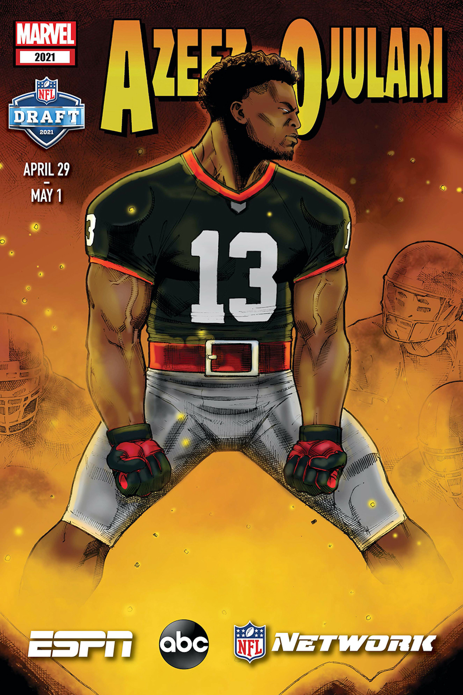 ESPN, Marvel team up to make comic book covers of NFL Draft prospects